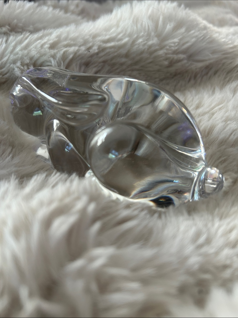 Princess House Clear lead Crystal Bunny Figurine - Picture 3 of 5